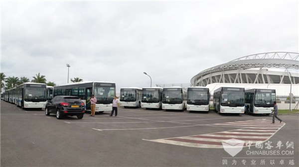 300-plus Units Golden Dragon Buses Arrive in Gabon