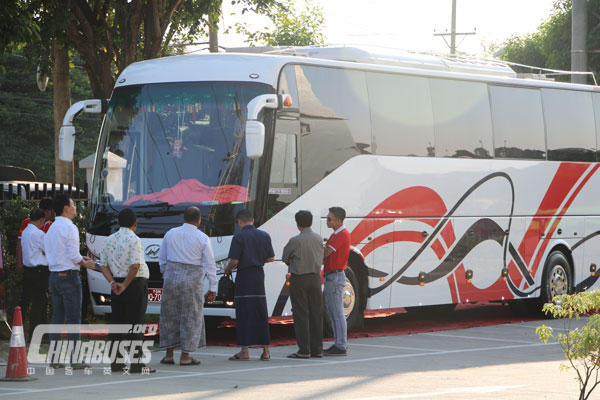 Higer Bus Shines in Myanmar