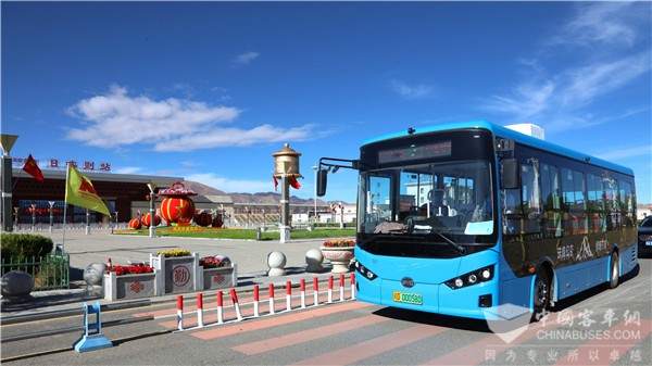 70 Units BYD B8 Electric City Buses Start Operation in Shigatse,Tibet