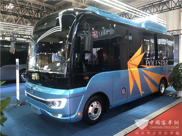 Golden Dragon Polestar Series Buses on Display at China International Exhibition on Buses, Trucks and Components